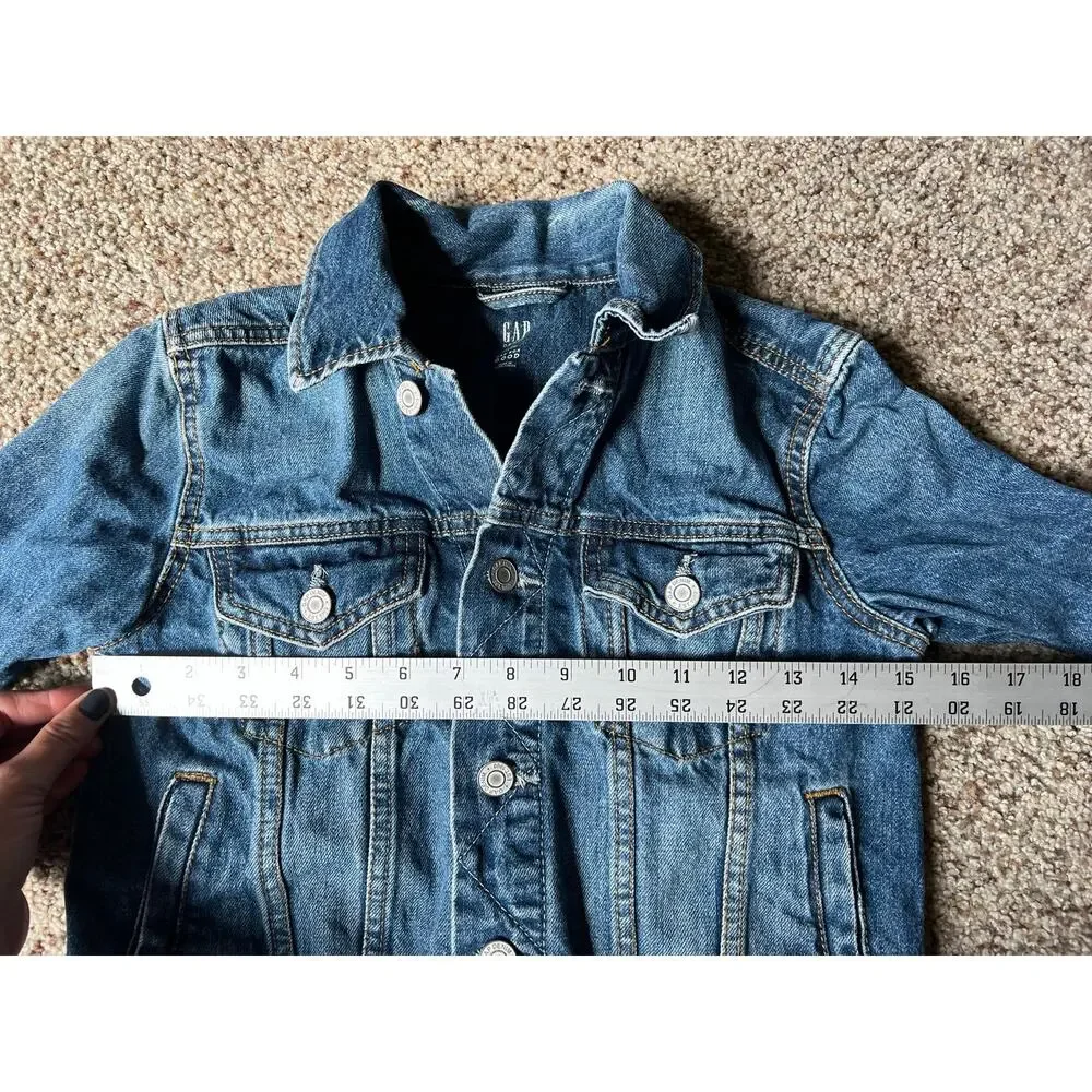Boys Gap Denim Jacket, Small/8, Blue, Jean, 100% Cotton